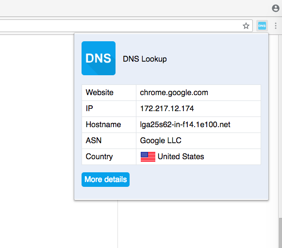 DNS Lookup.