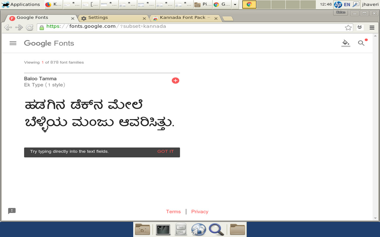 Kannada fonts package