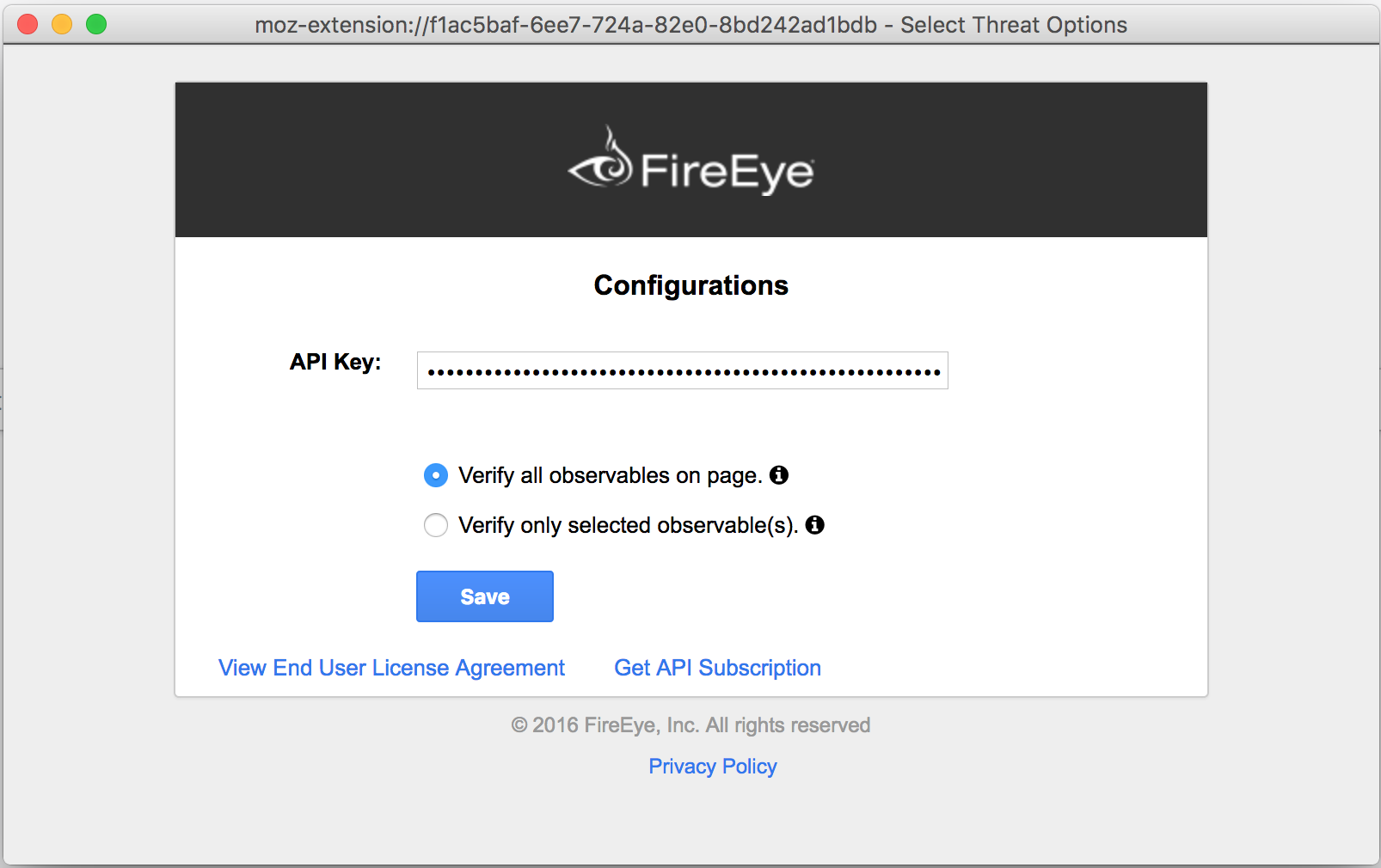FireEye iSIGHT Browser Extension
