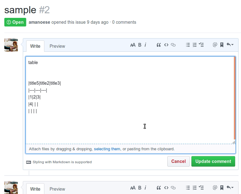 markdown table editer