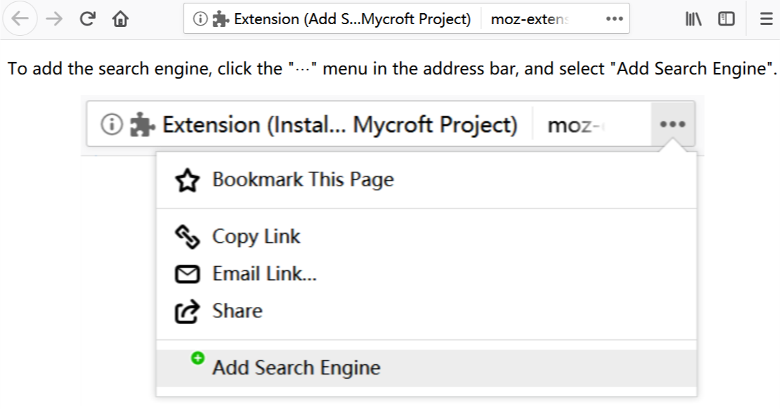 Add Search Engine from Mycroft Project