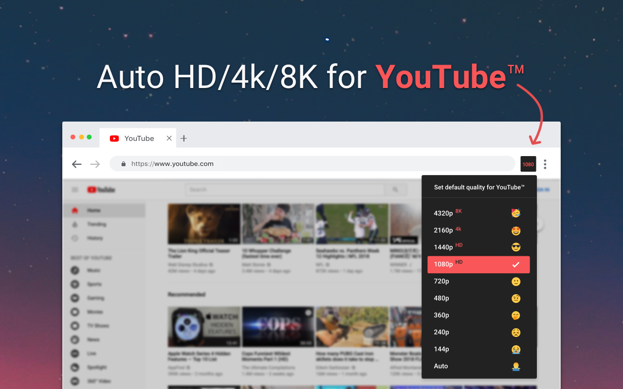 Auto HD/Automatic 4K for ™
