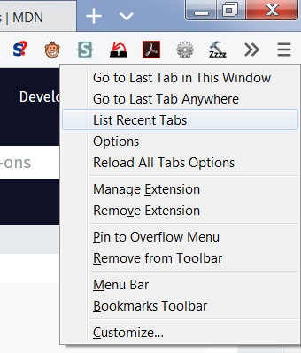 Switch To Previous Active Tab & Reload All Tabs