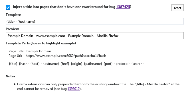 Hostname in Window Title