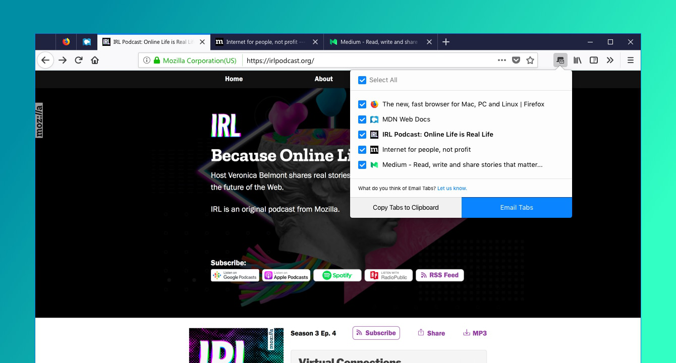 Email Tabs promo image