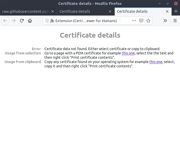 Certificate Viewer for Humans