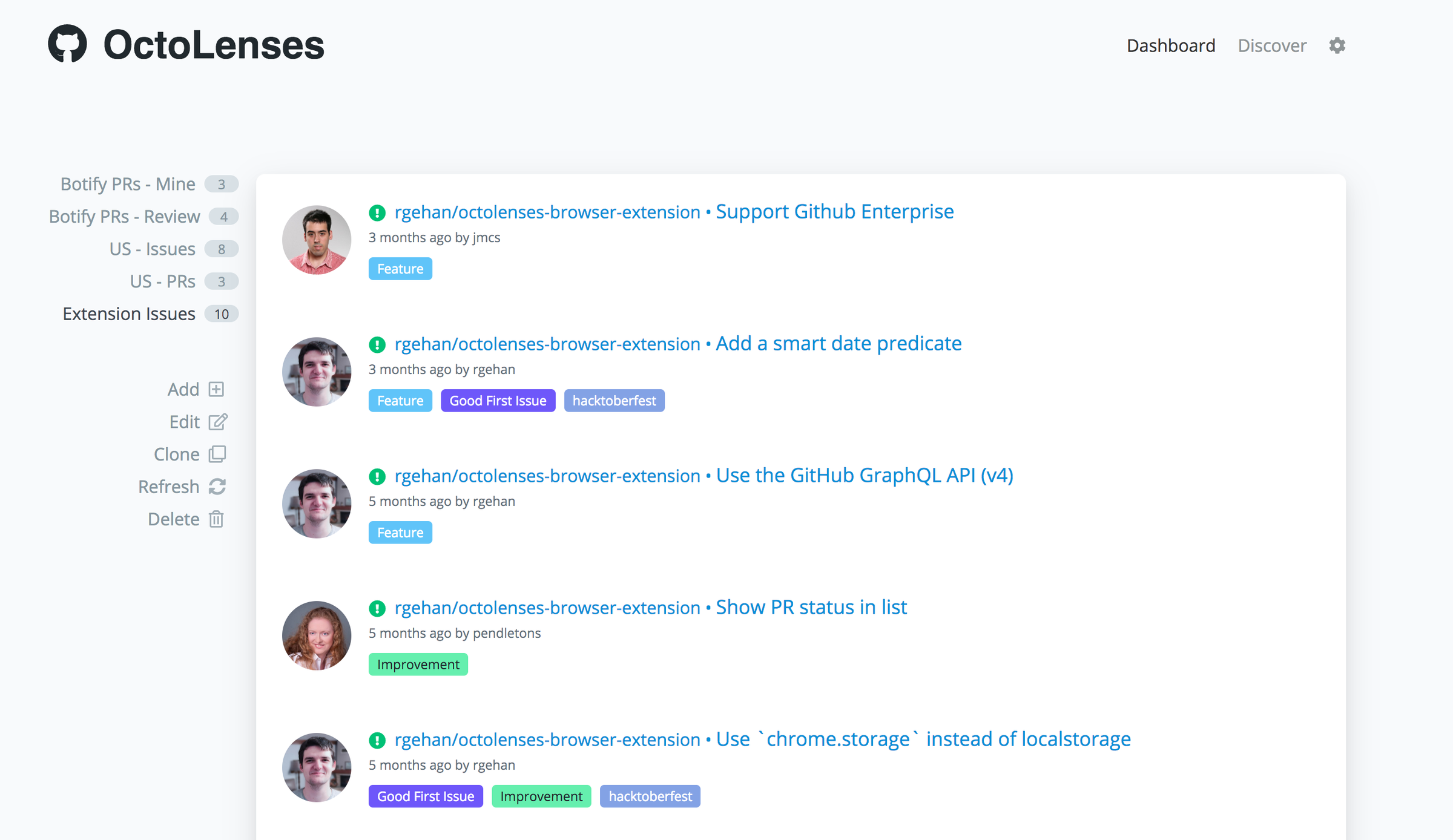 Github OctoLenses