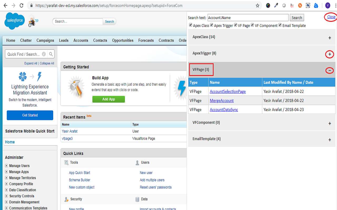 Salesforce Advanced Search