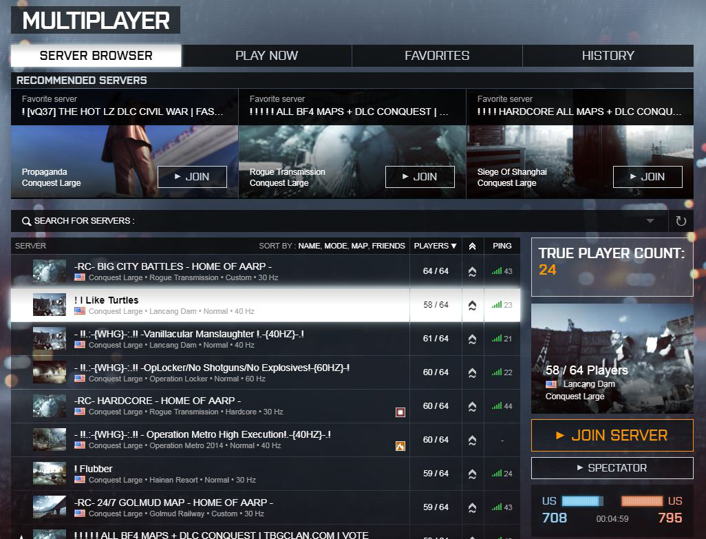 BF4 True Player Count
