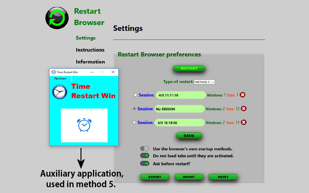 Restart Browser