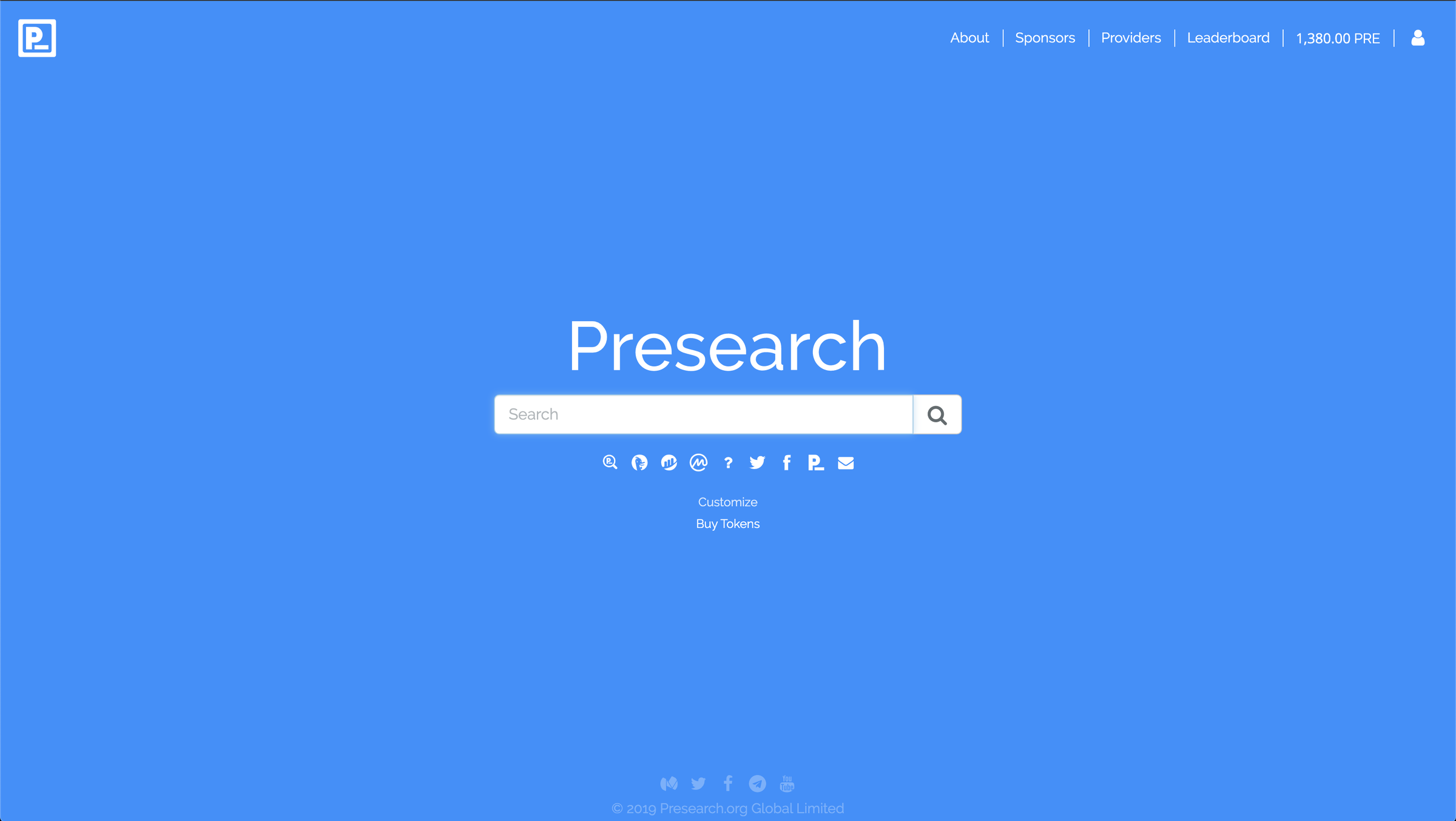 Presearch.com Search Extension