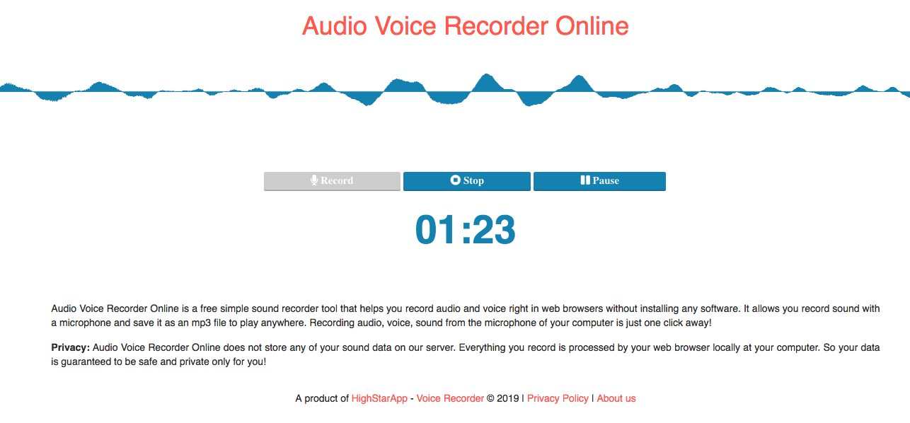 Audio Voice Recorder