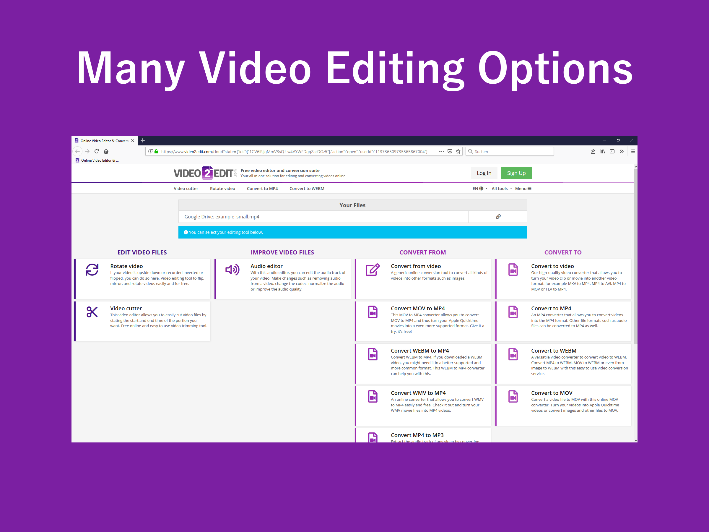 Video2Edit - Video Editor & Converter