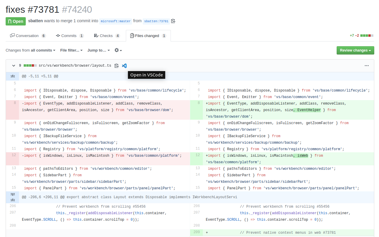 Open GitHub in IDE
