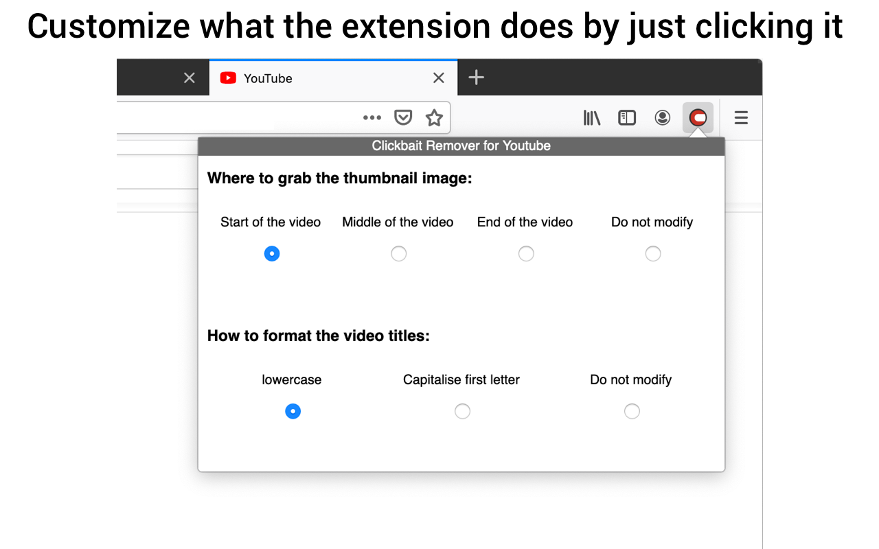 Clickbait Remover for Youtube