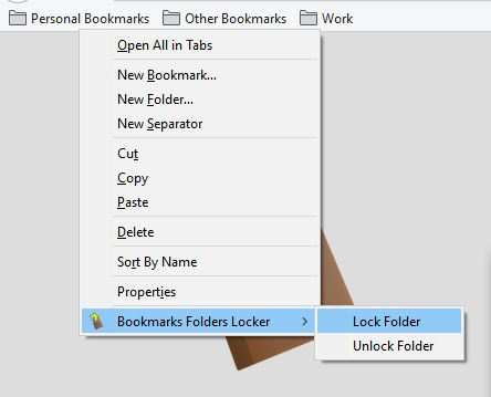 Bookmarks Folders Locker/Blocker promo image