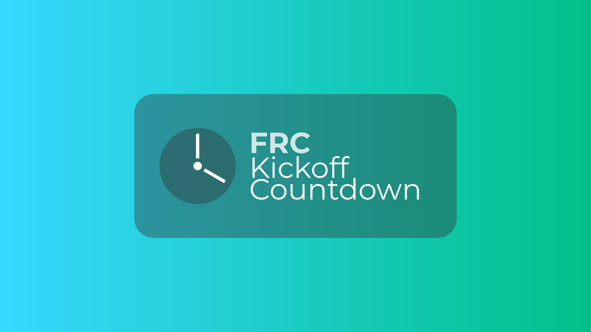 FRC Kickoff Countdown