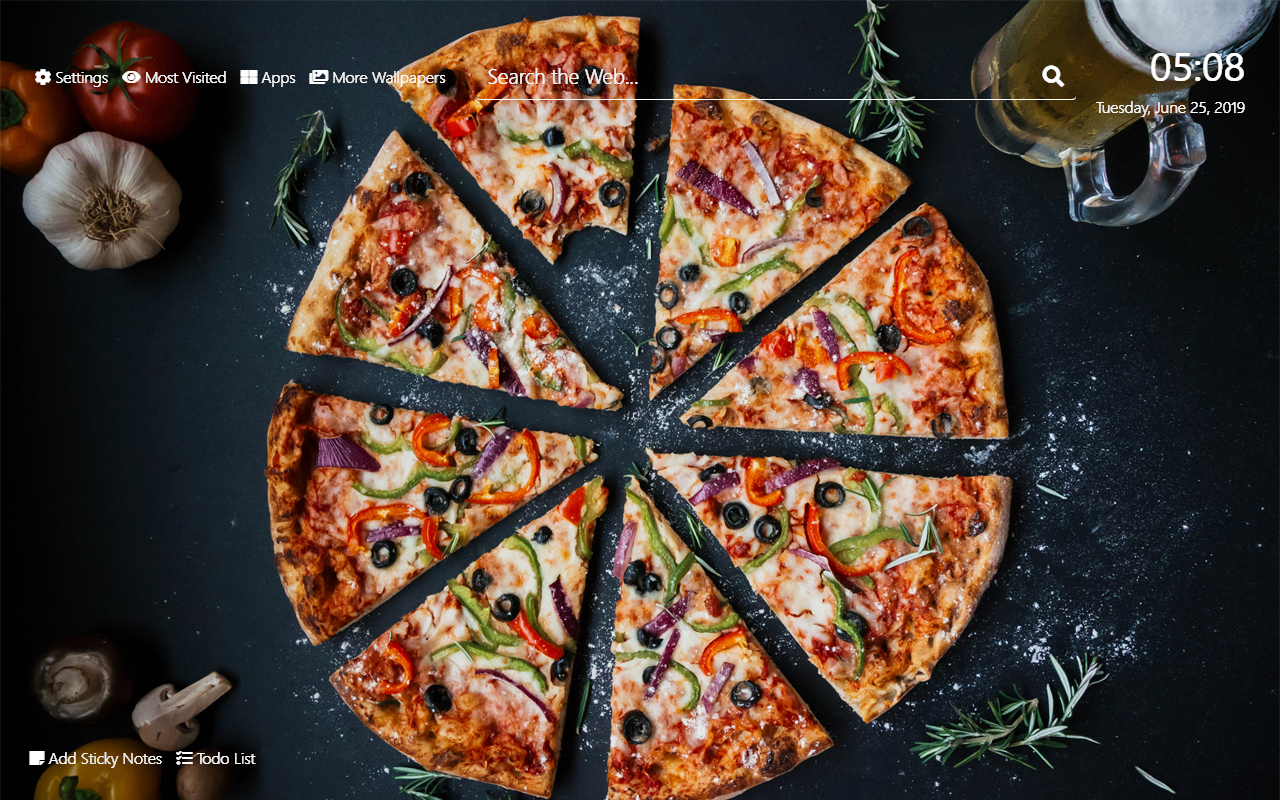 Pizza Wallpaper HD New Tab Theme – Get this Extension for ? Firefox (en-US)