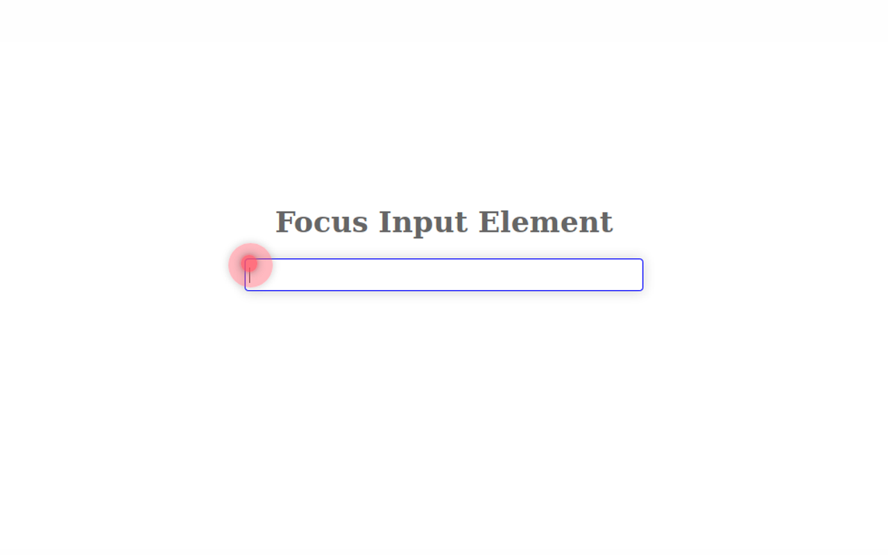Focus input element promo image