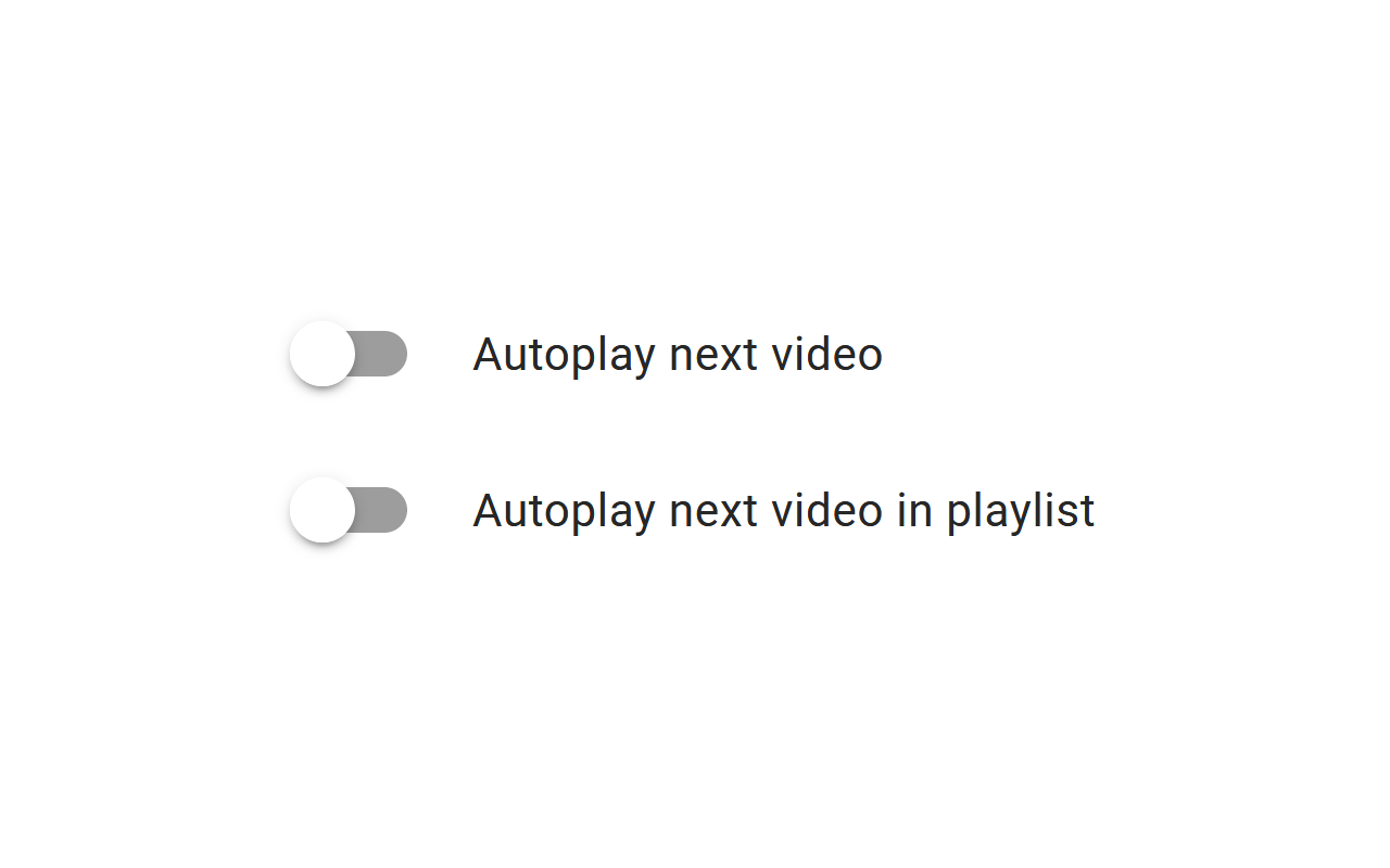 Autoplay Settings for YouTube