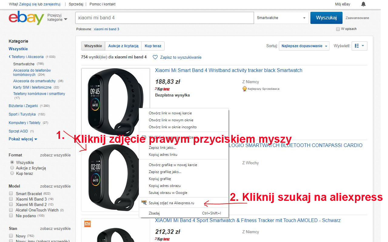 Search by image on Aliexpress