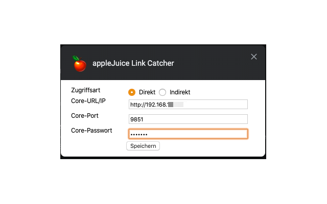 appleJuice Link Catcher