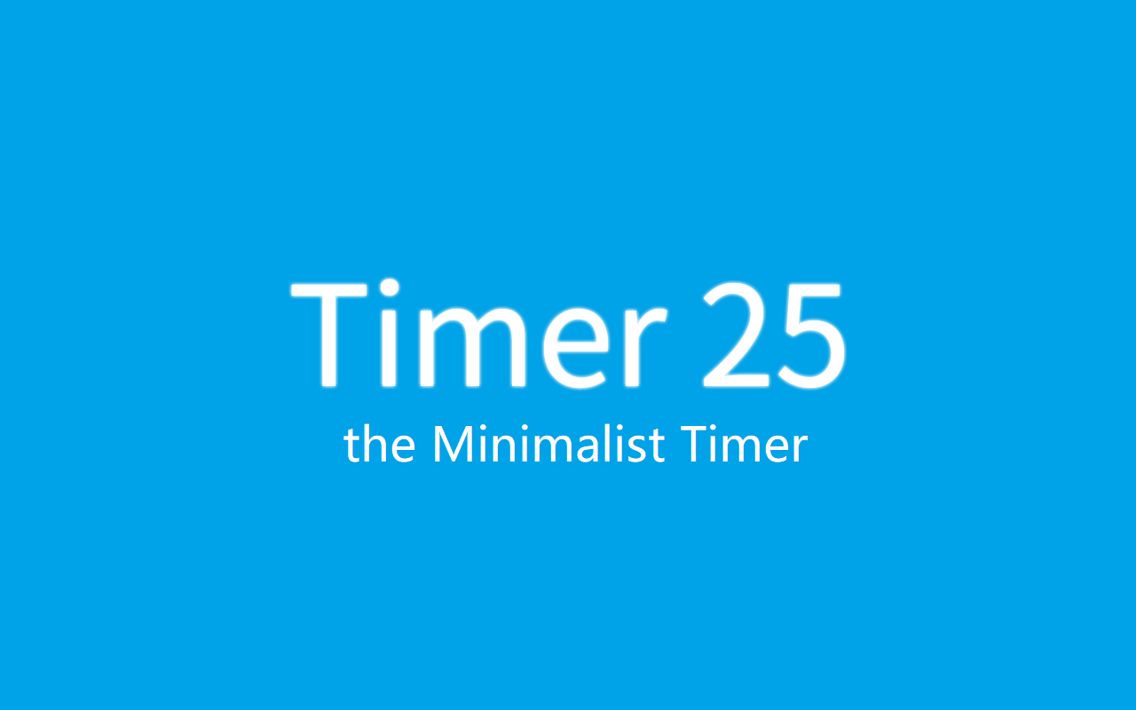 Timer 25: the Minimalist Timer