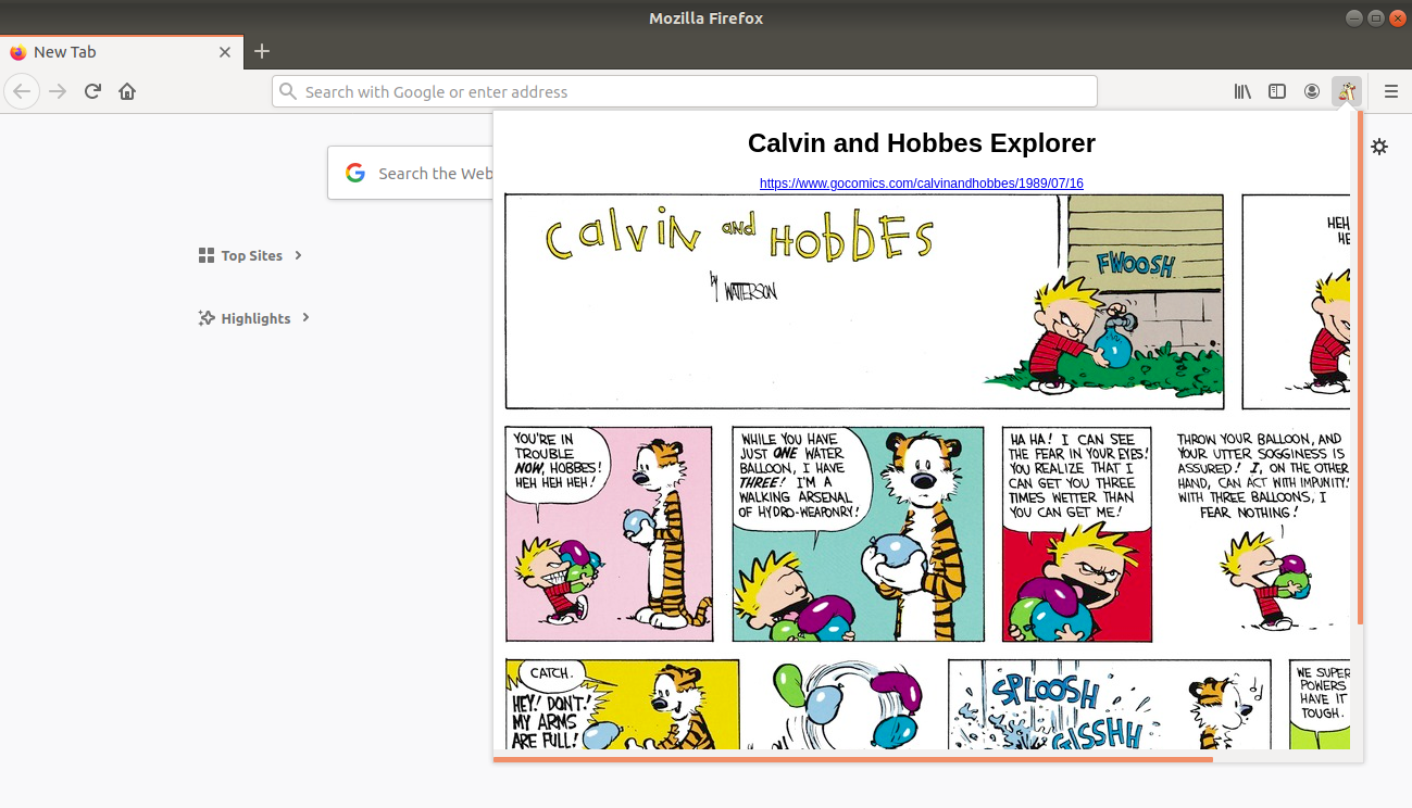 Calvin and Hobbes Explorer