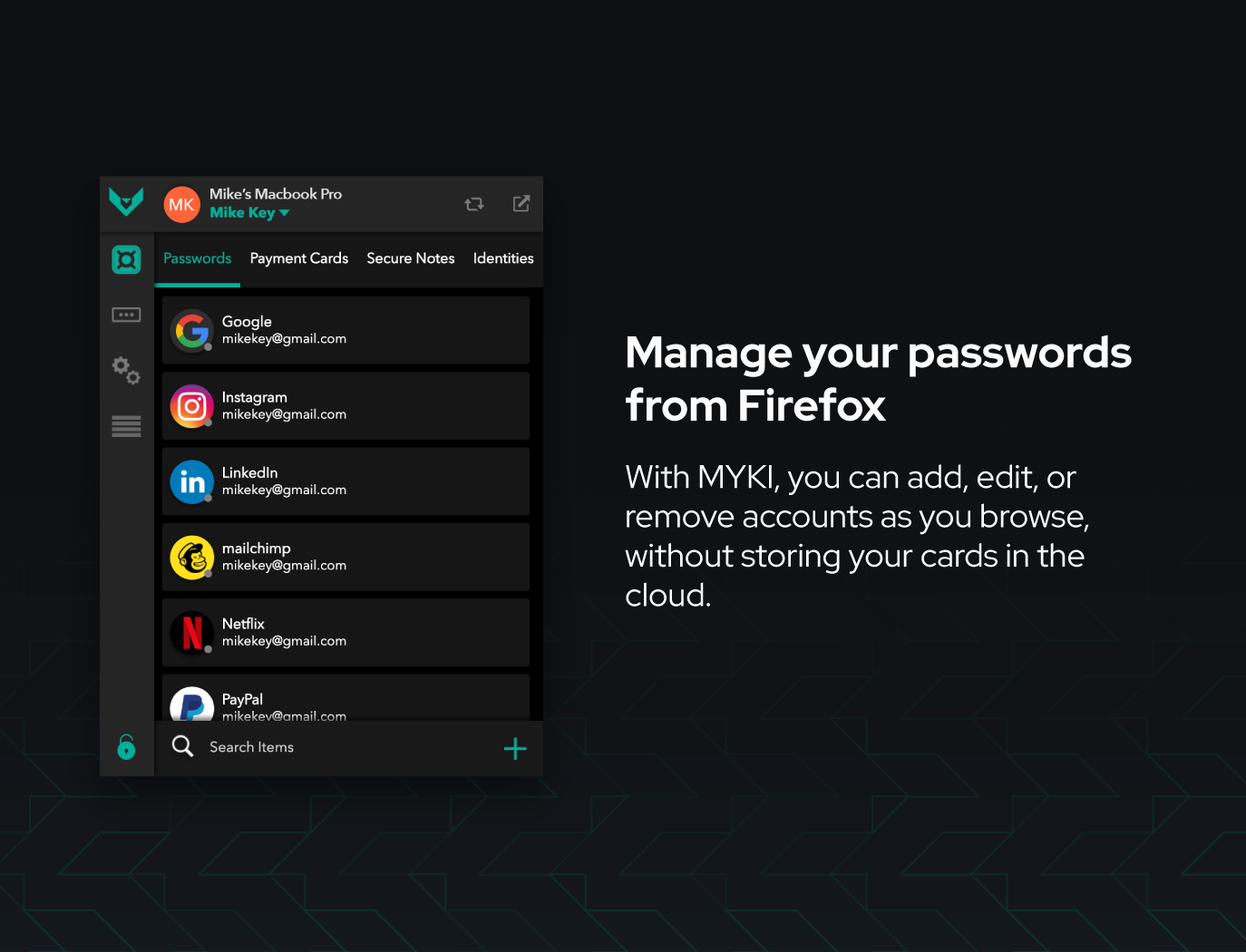 password manager for macbook with browser integration