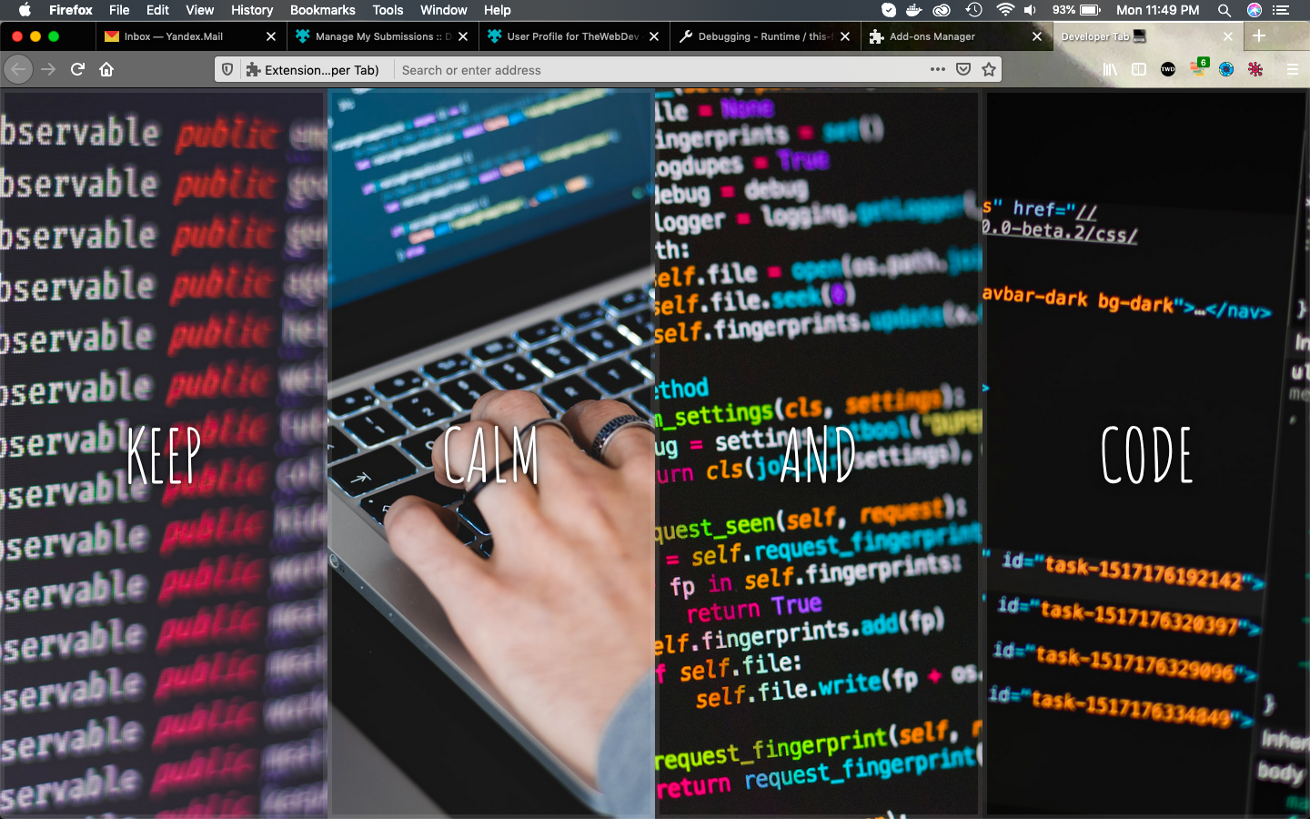 Developer Tab