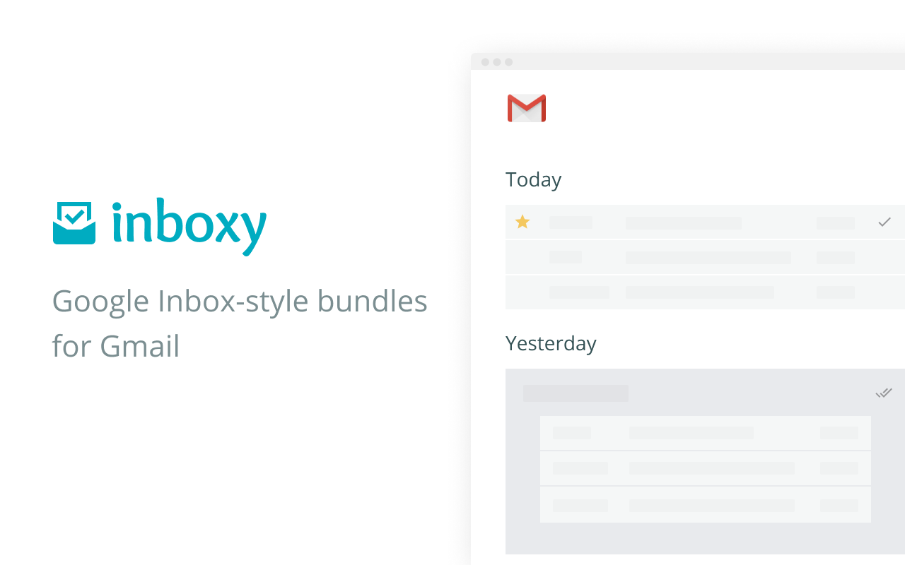 inboxy: Inbox Bundles for Gmail