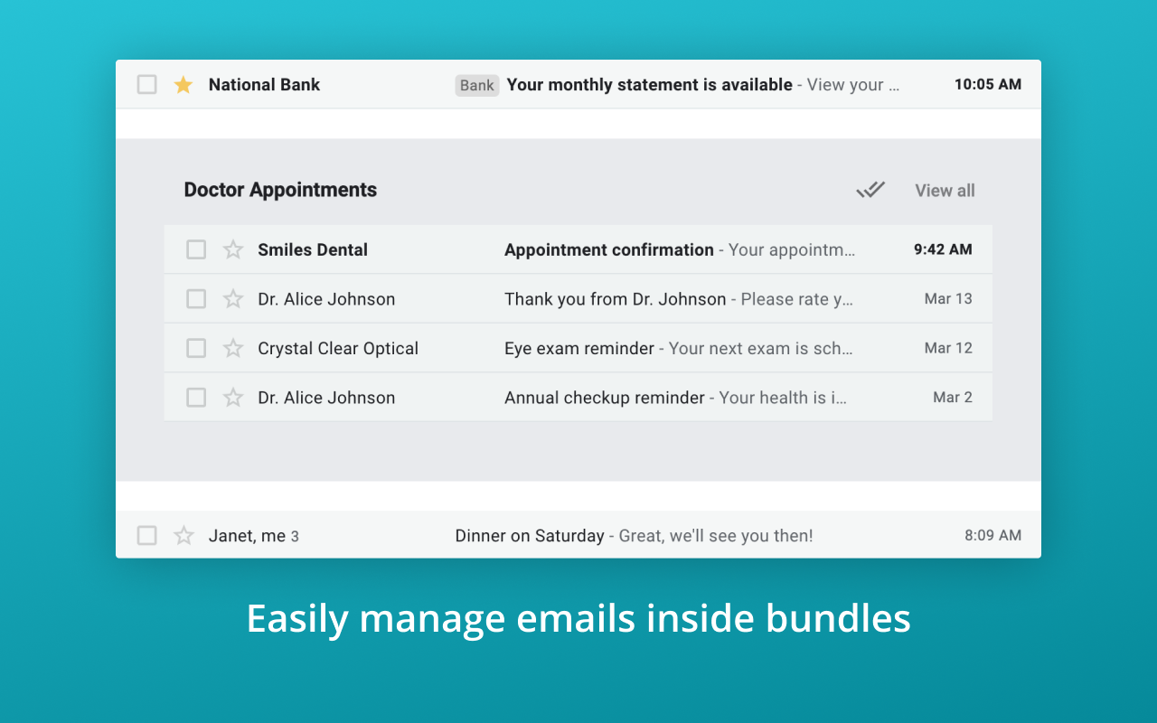 inboxy: Inbox Bundles for Gmail
