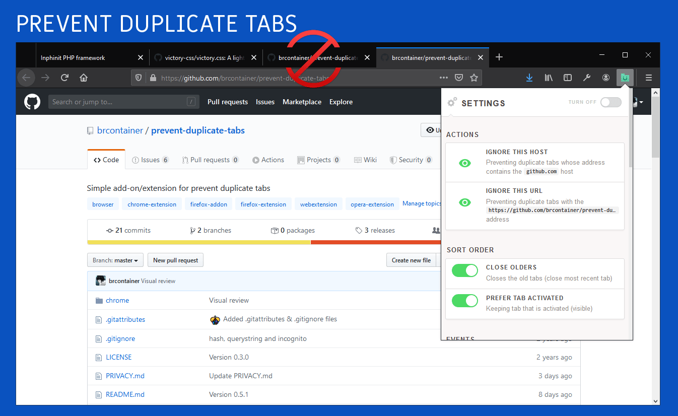 Smart Prevent Duplicate Tabs