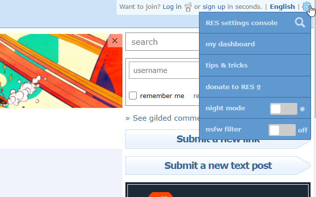 Reddit Enhancement Suite for Firefox 5.24.3 full