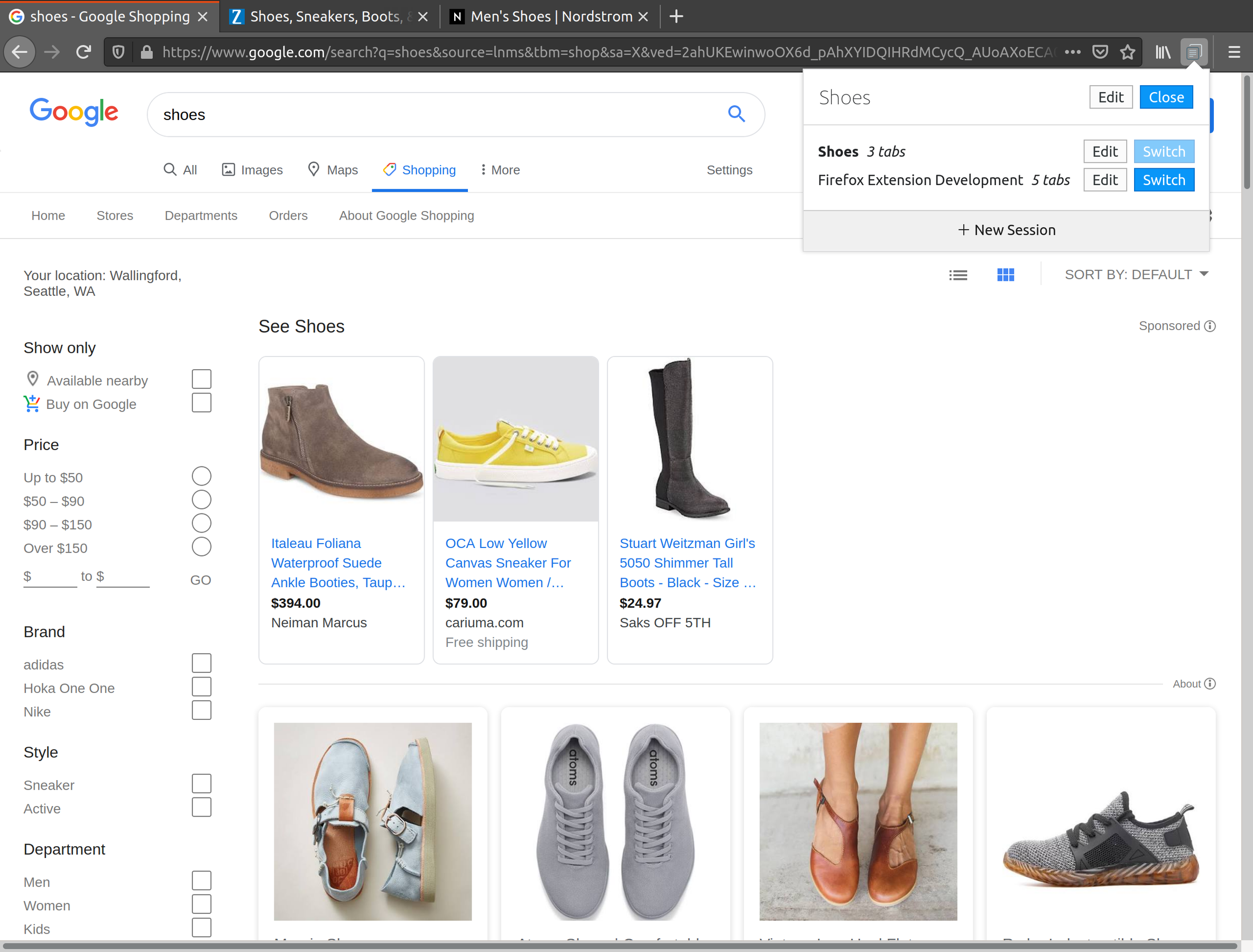 Browsing Sessions