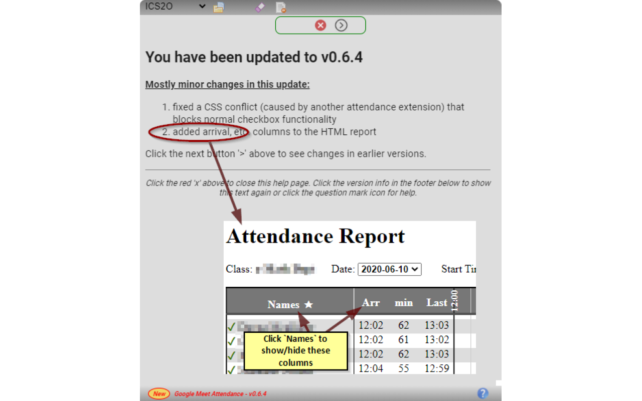 Google Meet Attendance