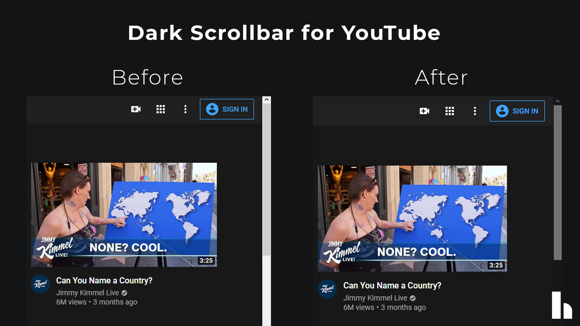 Dark Scrollbar for YouTube [Deprecated]