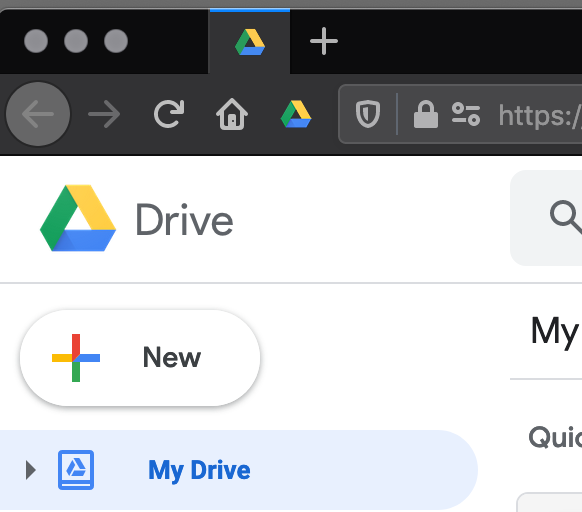 Pinned Google Drive