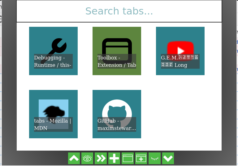 Tab Search and Manage promo image