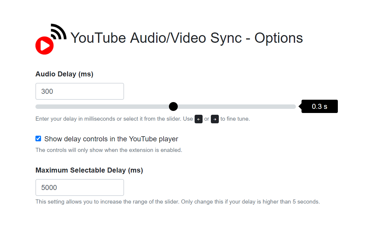 YouTube Audio/Video Sync