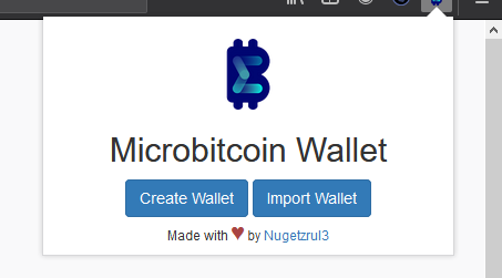 Microbitcoin Wallet Extension