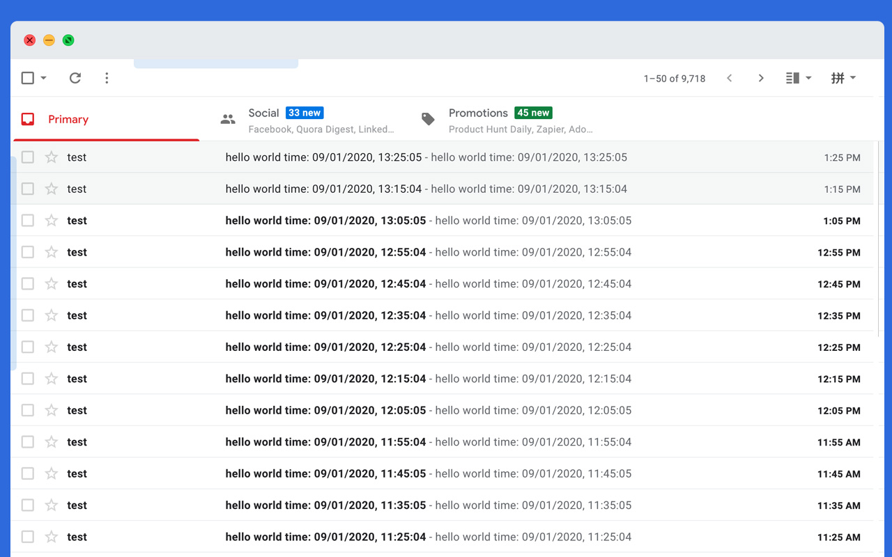 Simple Gmail Screen