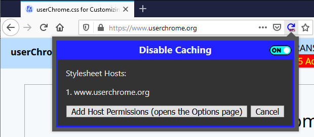 No-Cache No-Store for Selected Hosts