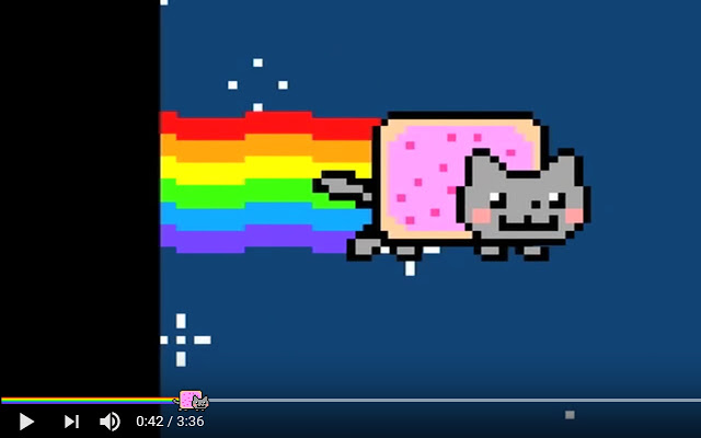 (Animated) Nyan Cat Progress Bar for YouTube™