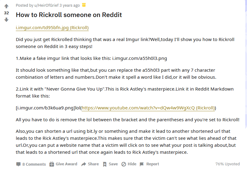 Anti-Rickroll v1.2 - Best extensions for Firefox