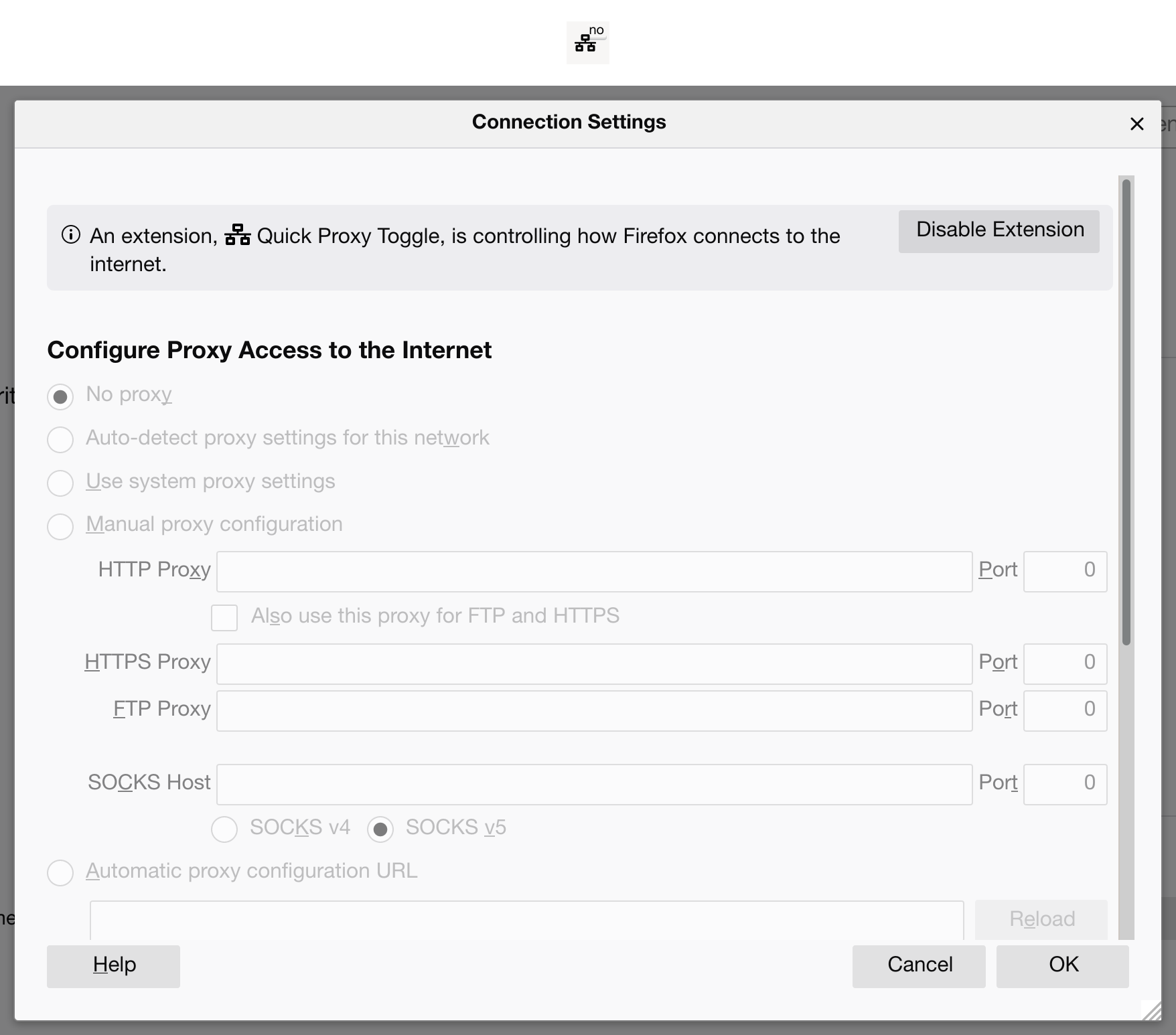 Quick Proxy Toggle