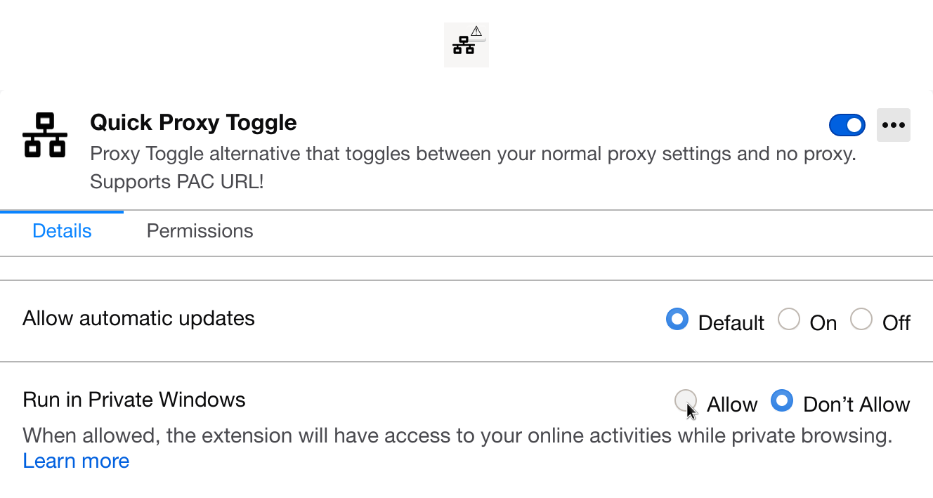 Quick Proxy Toggle
