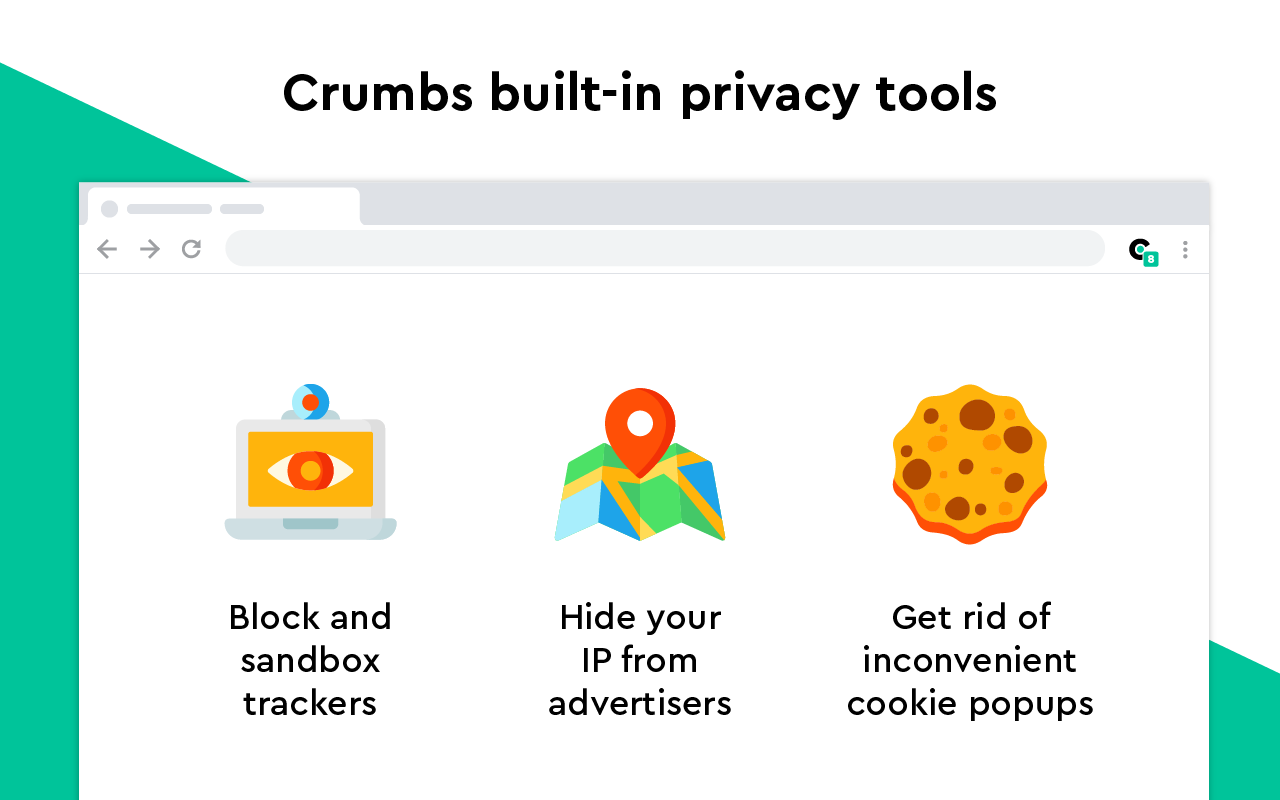 Crumbs - Keep your data safe & block cookies