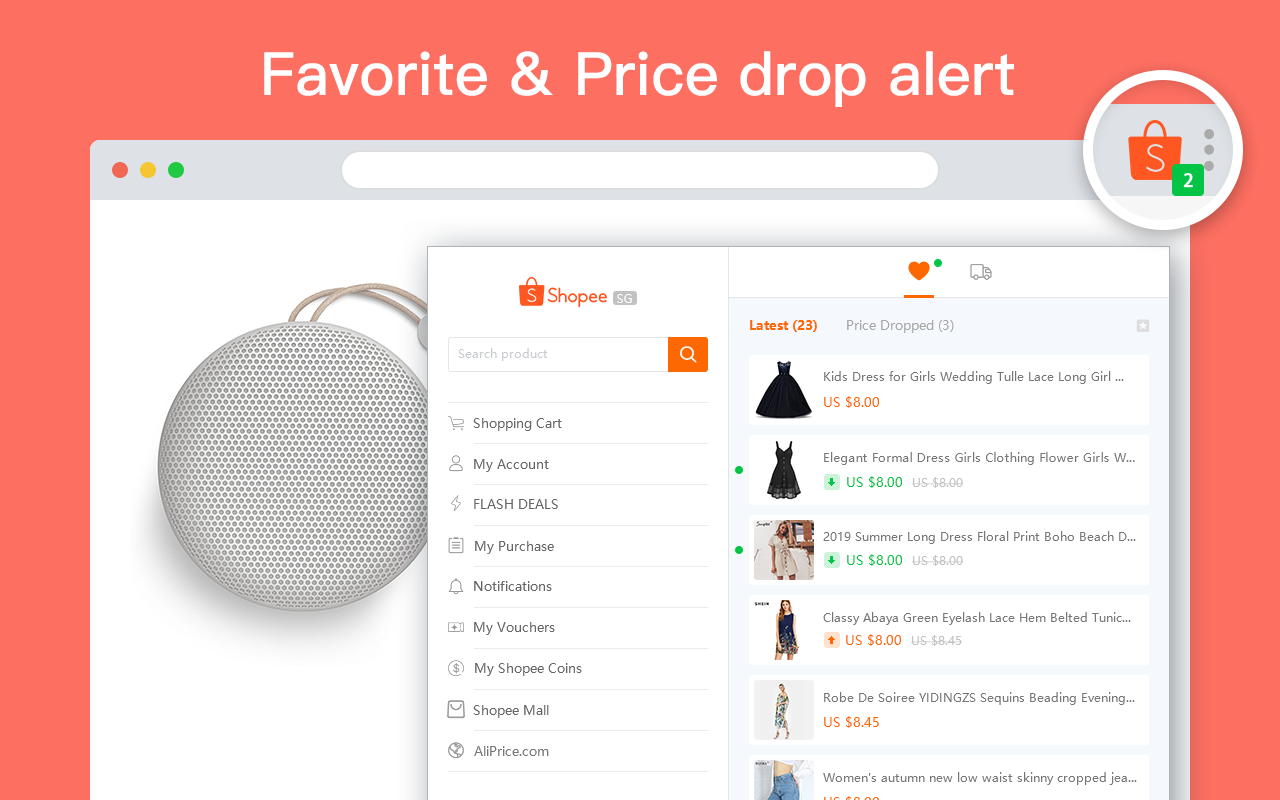 AliPrice Price Tracker for Shopee
