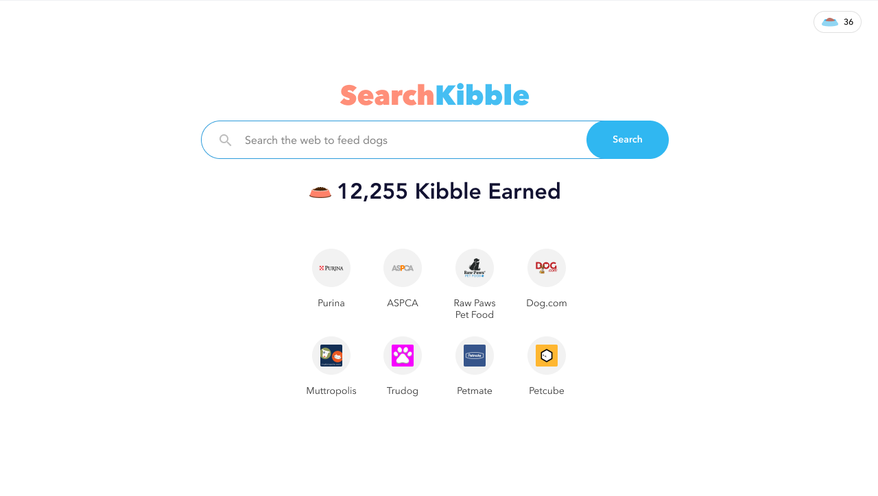 SearchKibble - feed dogs with every search